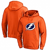 Men's Customized Tampa Bay Lightning Orange All Stitched Pullover Hoodie,baseball caps,new era cap wholesale,wholesale hats